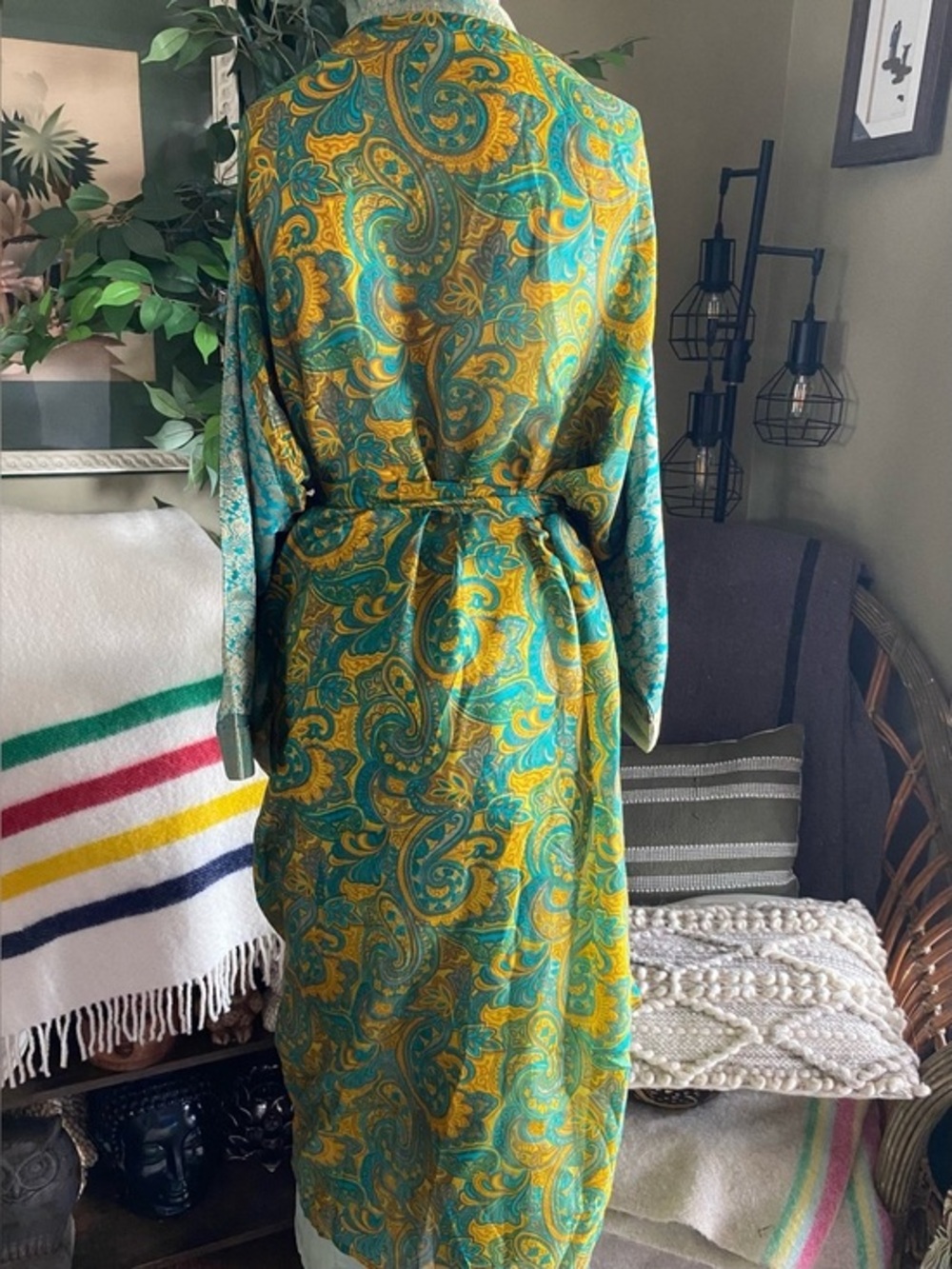 India Silk Handmade Robe